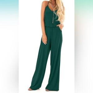 Emerald green jumpsuit